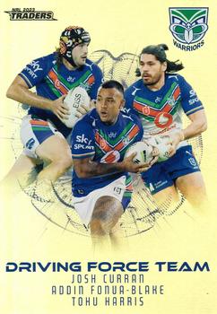 2023 NRL Traders Titanium - Driving Force Team #DFT15 New Zealand Warriors Front